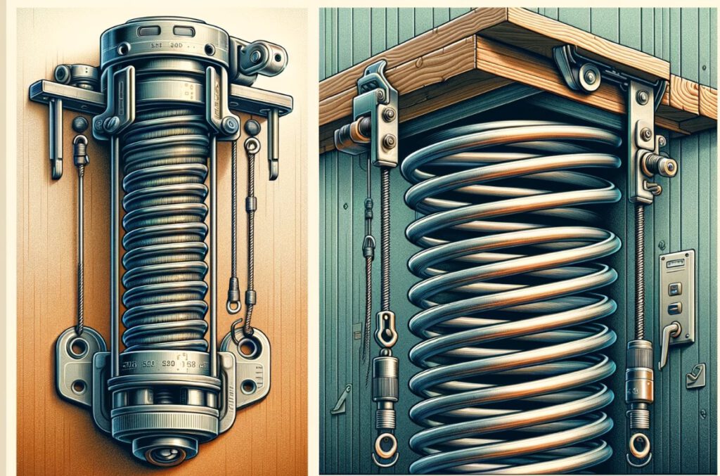 two main types of garage door springs are torsion springs and extension springs